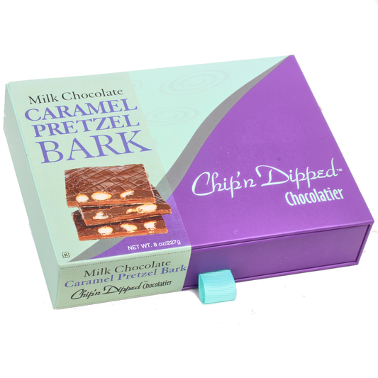 Milk Chocolate Caramel Pretzel Bark Gift Box