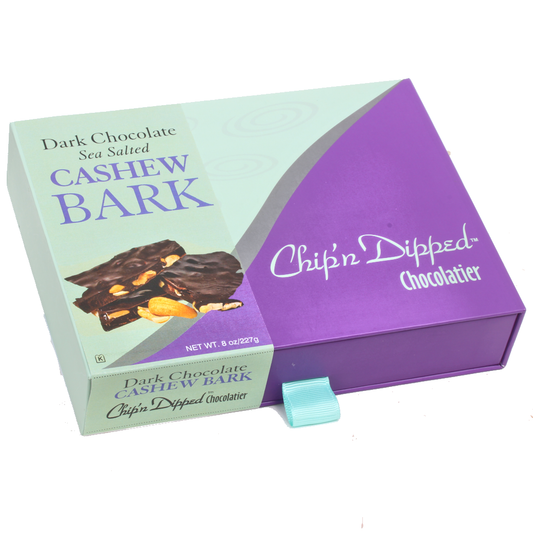 Dark Chocolate Salted Cashew Bark Gift Box