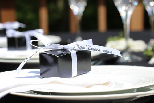 Table Favor Photo with Box and Ribbon