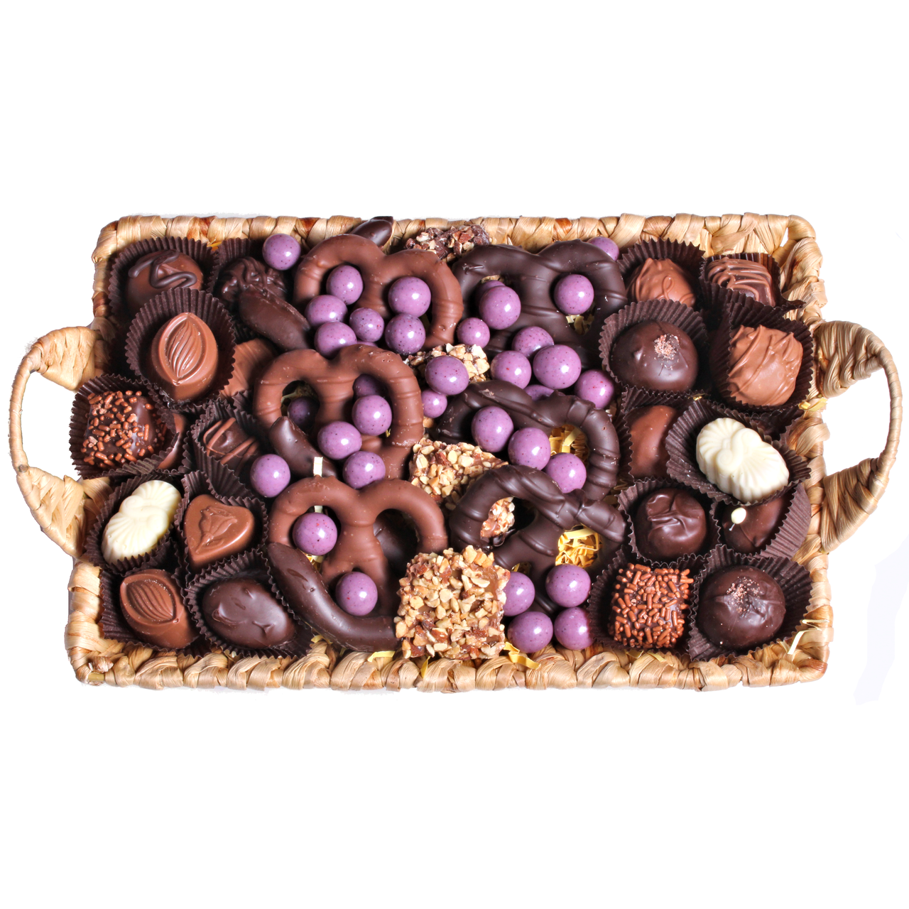 Chocolate Filled Basket Tray