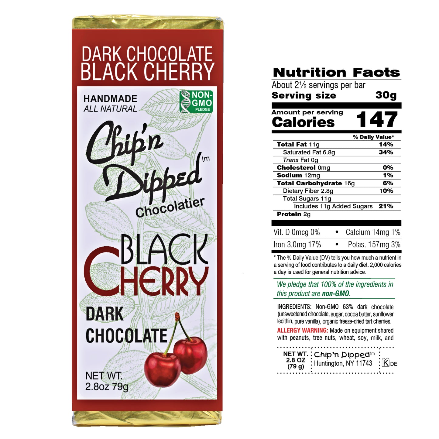 Dark Chocolate Black Cherry Bar