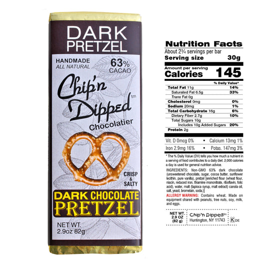 Dark Chocolate Pretzel Bar