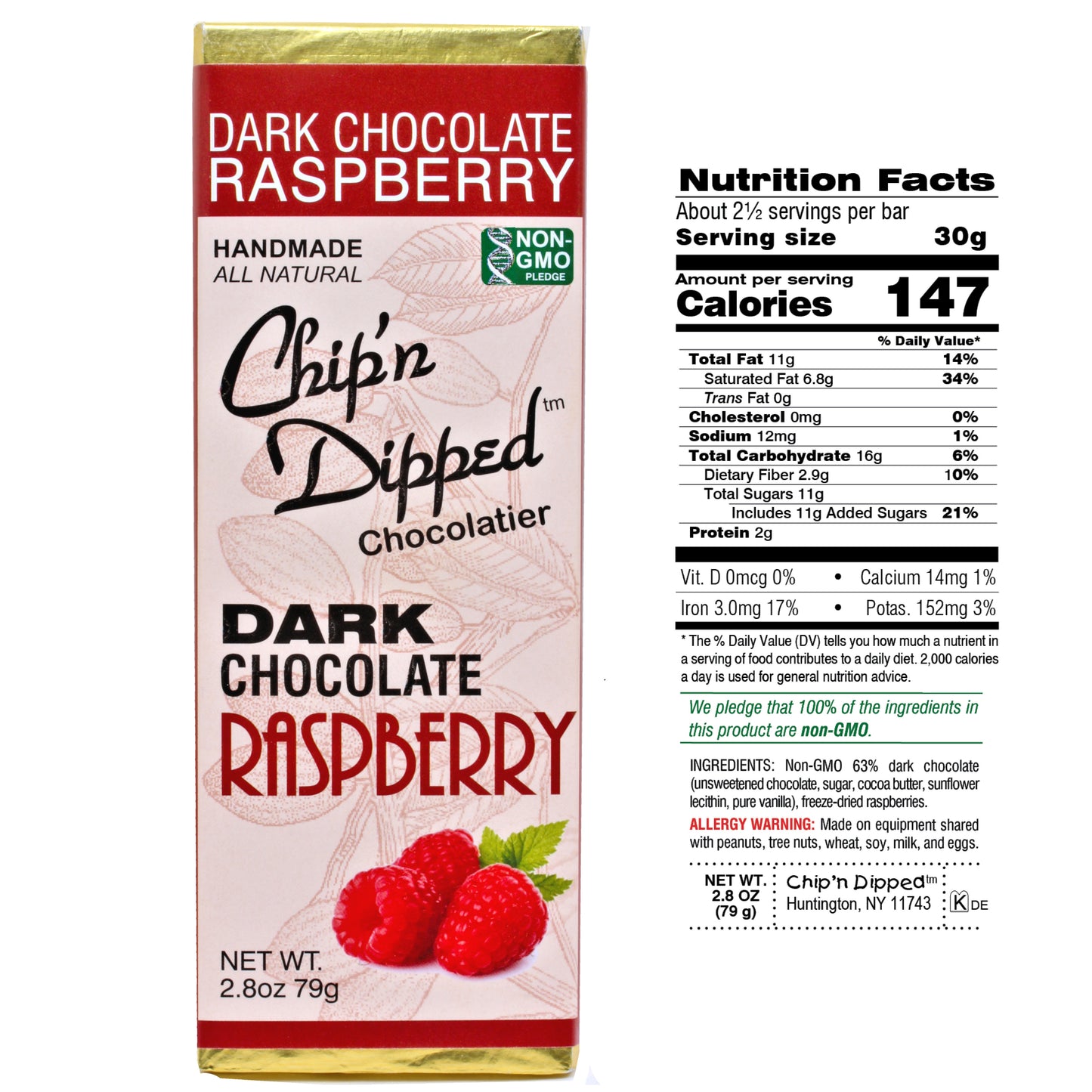 Dark Chocolate Raspberry Bar