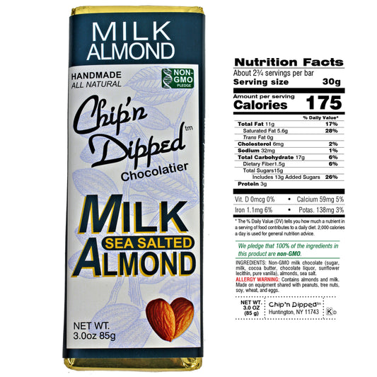 Milk Chocolate Sea Salted Almond Bar