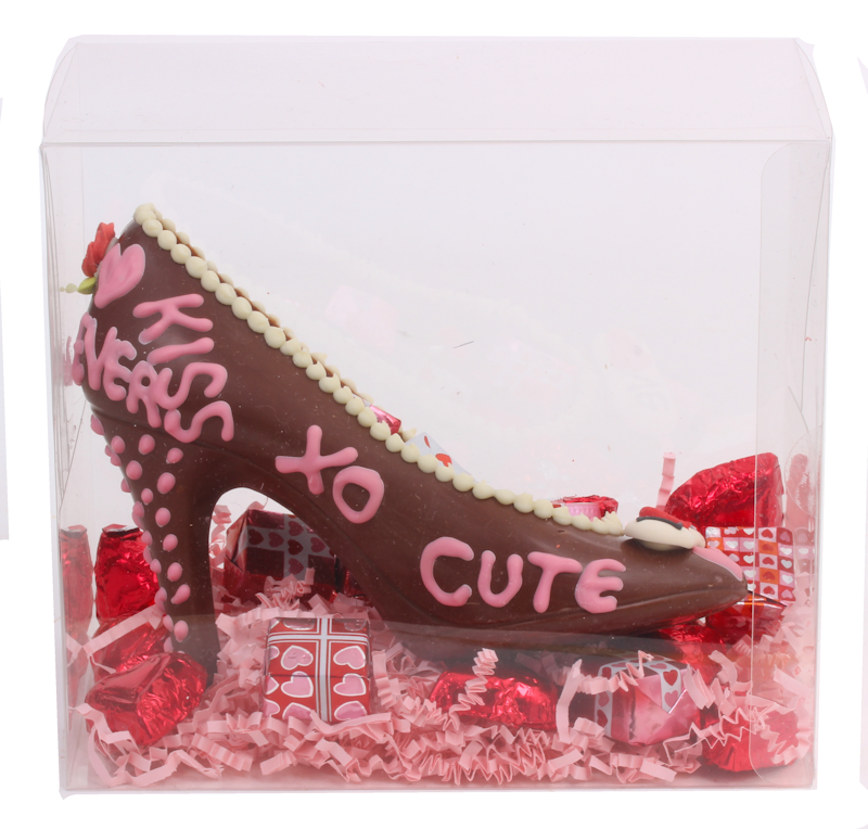 Valentine High Heel With Chocolates(Store Pickup Only)