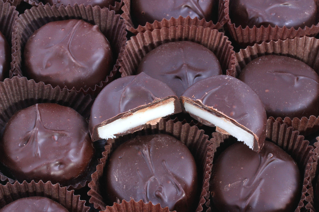 Dark Chocolate Covered Mini Peppermint Patties (Per Pound)