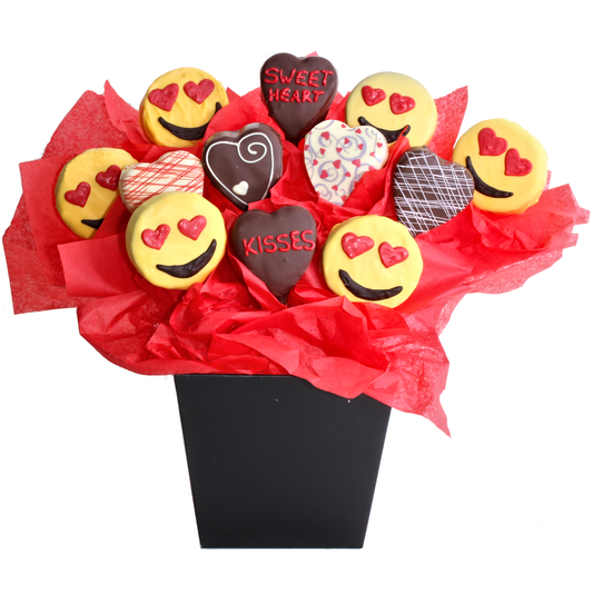 Love Emoji Cake Pop Bouquet