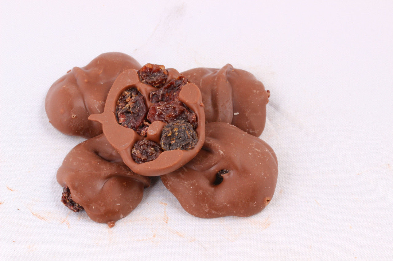Chocolate Covered Raisin Clusters (Per Pound)